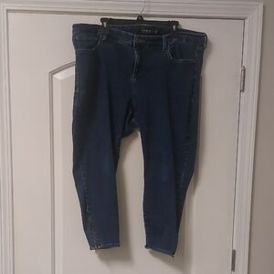 Torrid Premium Stiletto Skinny Zip Leg Med Wash Denim Jeans Plus Sz 24R